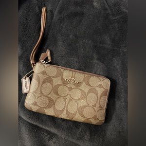 Coach Double Zip Wrist Wallet